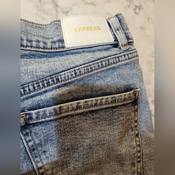 Express Straight Ankle High Rise Jeans Sz4P - Picture 4 of 6